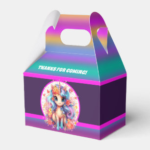 cute girls Happy Birthday unicorn Favour Box