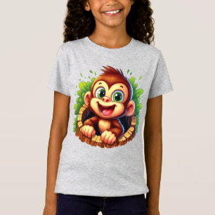 Cute girls monkey lovers T-Shirt
