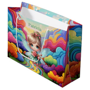 Cute girls party fairy customisable  large gift bag