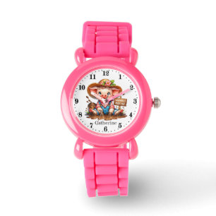 Cute girls pig watch add name
