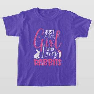 Cute girls rabbit lovers T-Shirt