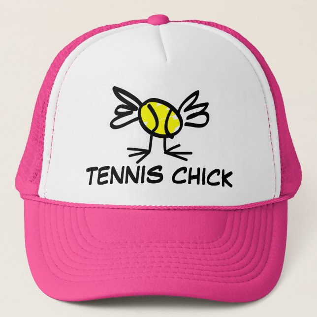 Cute girl's tennis hat gift (Front)