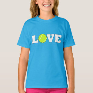 Cute Girls' Tennis LOVE Player T-shirt