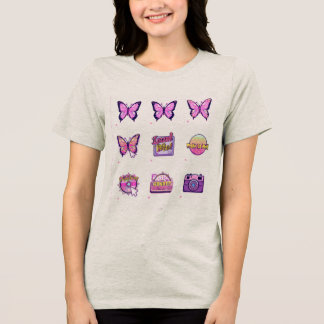 Cute girly designs T-shirt Tri-Blend Shirt