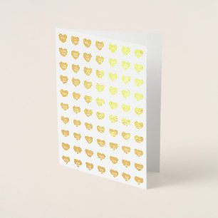 Cute girly fun custom conversation candy hearts foil card