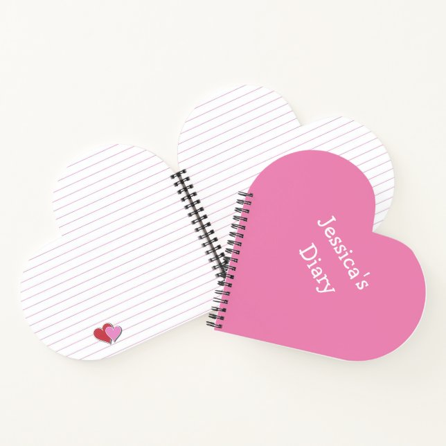 Cute Girly Fun Simple First Name Writing Diary Notebook (Inside)