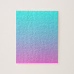 cute girly ombre mermaid pink turquoise aqua blue jigsaw puzzle<br><div class="desc">cute girly ombre mermaid pink turquoise aqua blue fashion accessories. Pastel pink and turquoise ombre home accessories.</div>
