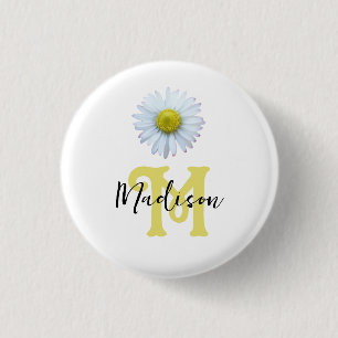 Cute Girly personalised Monogram 3 Cm Round Badge