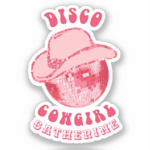 Cute Girly Pink Disco Cowgirl Name