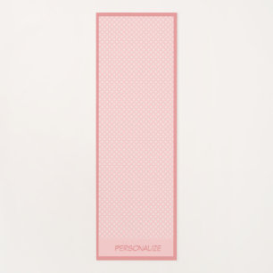 Cute Girly Pink Polka Dot Design Zen Yoga Namaste Yoga Mat
