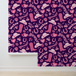 Cute Girly Pink Purple Cowgirl Aesthetic Wallpaper