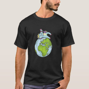 Cute Girly Unicorn Animal Protect Planet Earth Da T-Shirt