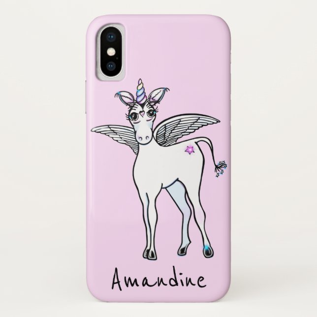 Cute girly Unicorn magic Case-Mate iPhone Case (Back)