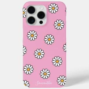 Cute girly white daisy floral  iPhone 15 pro max case