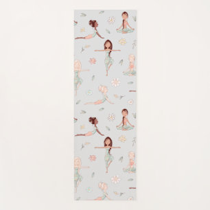 Cute Girly Zen Yoga Meditation Spiritual Namaste Yoga Mat