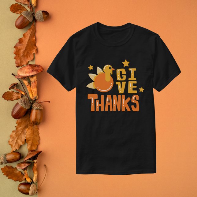 Cute Give Thanks Turkey T-Shirt (Creator Uploaded)