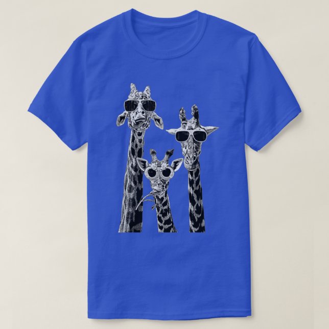 Cute Glasses Giraffe Funny Giraffe T-Shirt (Design Front)