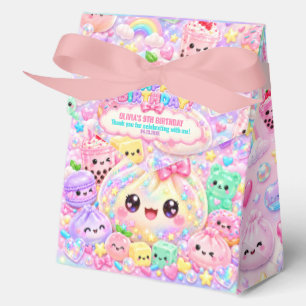 Cute Glitter Dumpling Bao Squishy Party Birthday Favour Box
