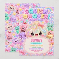 Cute Glitter Dumpling Bao Squishy Party Birthday