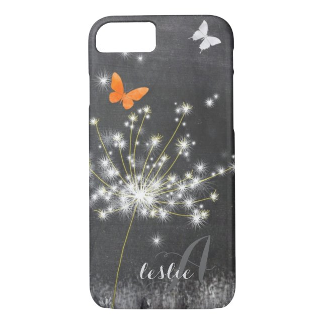 Cute Glittery Dandelion Case-Mate iPhone Case (Back)