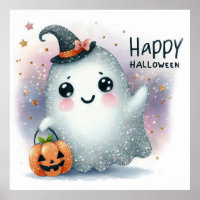 Cute Glittery Ghost