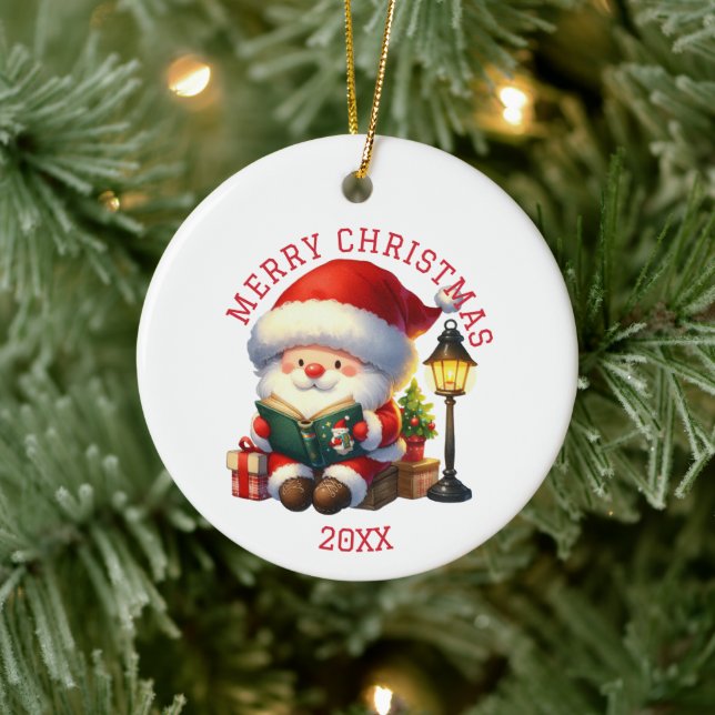 Cute Gnome Christmas Ceramic Tree Decoration (Tree)