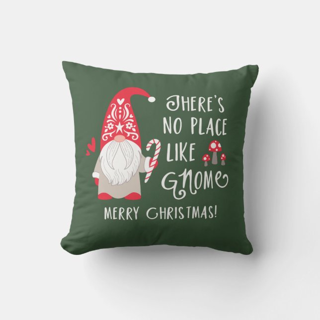 Cute Gnome Christmas Cushion (Front)