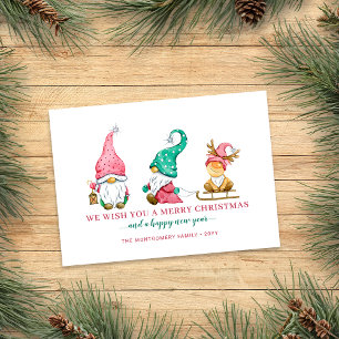 Cute Gnome Christmas Holiday Card