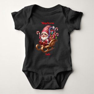 Cute gnome Christmas holiday T-Shirt Baby Bodysuit