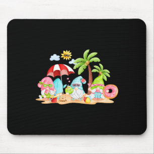 Cute gnome christmas in july cool summer vacation mouse pad