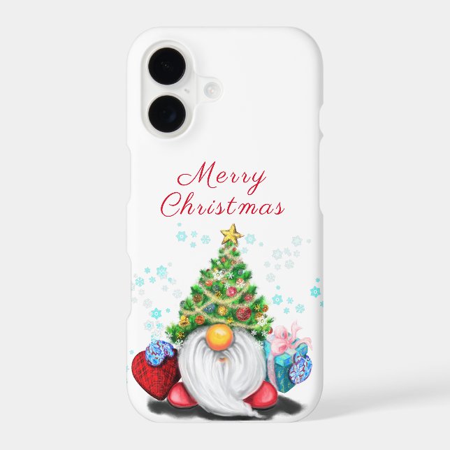 Cute Gnome Christmas iPhone Case (Back)