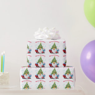 Cute Gnome Christmas Wrapping Paper