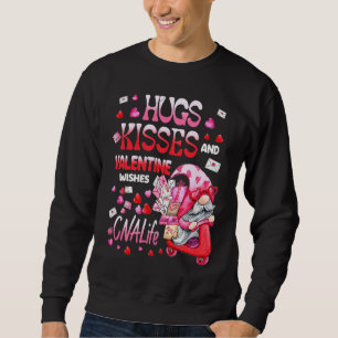 Cute Gnome CNA Life Nurse Hugs Kisses Valentines D Sweatshirt