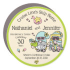 Cute Gnome Couple Anniversary Cruise Door Magnet