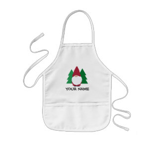 Cute gnome drawing kitchen bib Apron for kids
