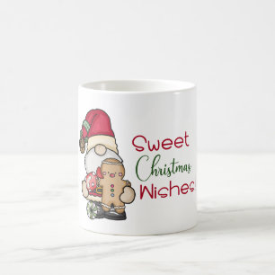Cute Gnome Gingerbread Sweet Christmas Wishes  Coffee Mug