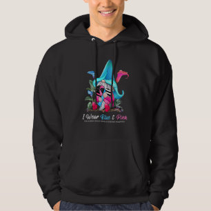 Cute Gnome Holding Pink And Blue Ribbon SIDS Aware Hoodie