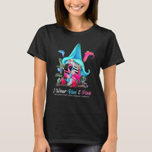 Cute Gnome Holding Pink And Blue Ribbon SIDS Aware T-Shirt