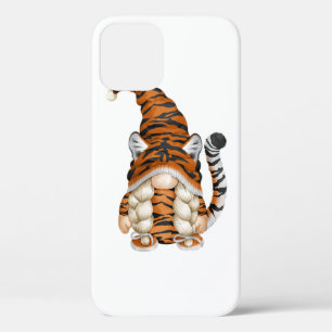 Cute Gnome In Tiger Costume And Tiger Mum. Perfect iPhone 12 Case