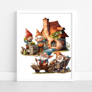 Cute Gnome Poster