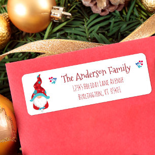 Cute Gnome Simple Modern Holiday Custom Name