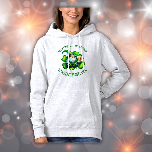 Cute Gnome St Patrick's Day with Beer | Hoodie (Creator Uploaded)