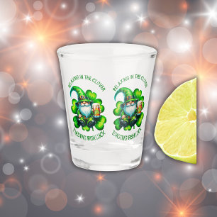 Cute Gnome St Patrick's Day with Beer Shot Glass