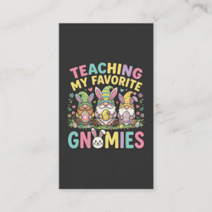 Cute Gnome Teacher Design Teaching Business Card