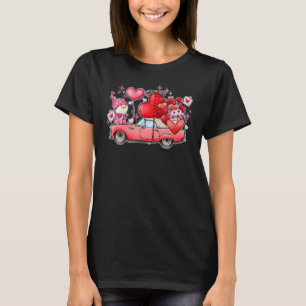 Cute Gnome Truck Heart Valentine's Day T-Shirt