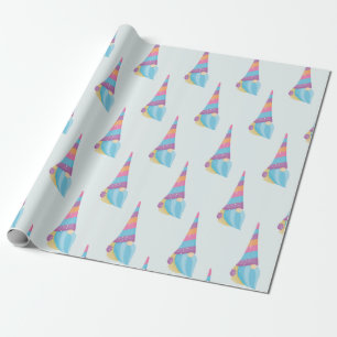 Cute Gnome Unicorn Magical Colourful Wrapping Paper