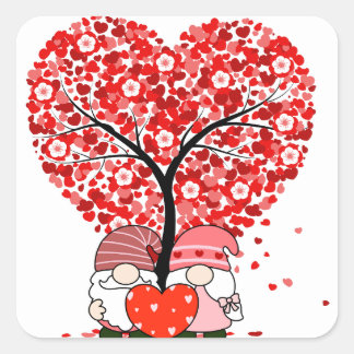 Cute Gnome Valentine’s Day Sticker, Love Stickers