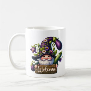 Cute gnome welcome garden party add name coffee mug