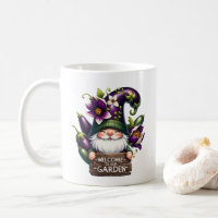 Cute gnome welcome garden party add name