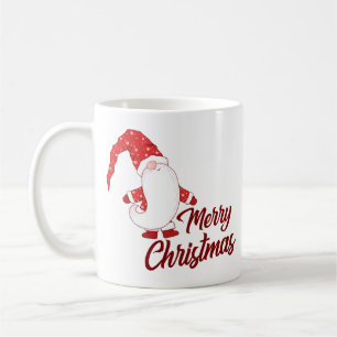Cute Gnome with Long Beard Merry Christmas Coffee Mug